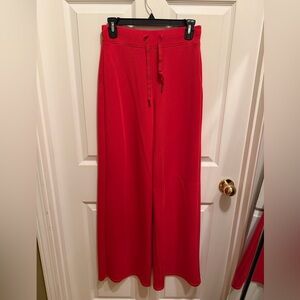 SPANX AirEssentials Red Wide Leg Pants